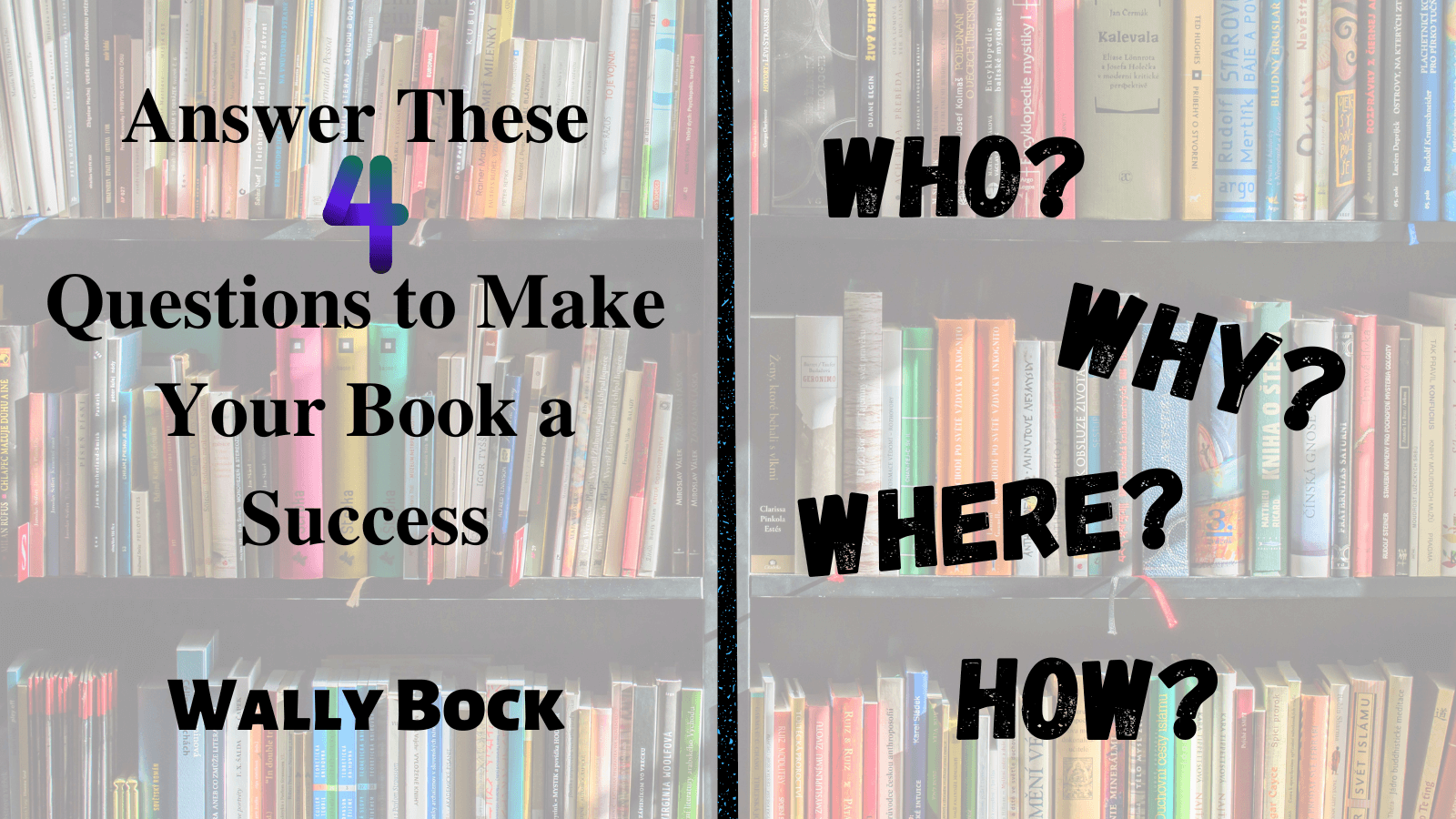 Answer these 4 questions to make your book a success