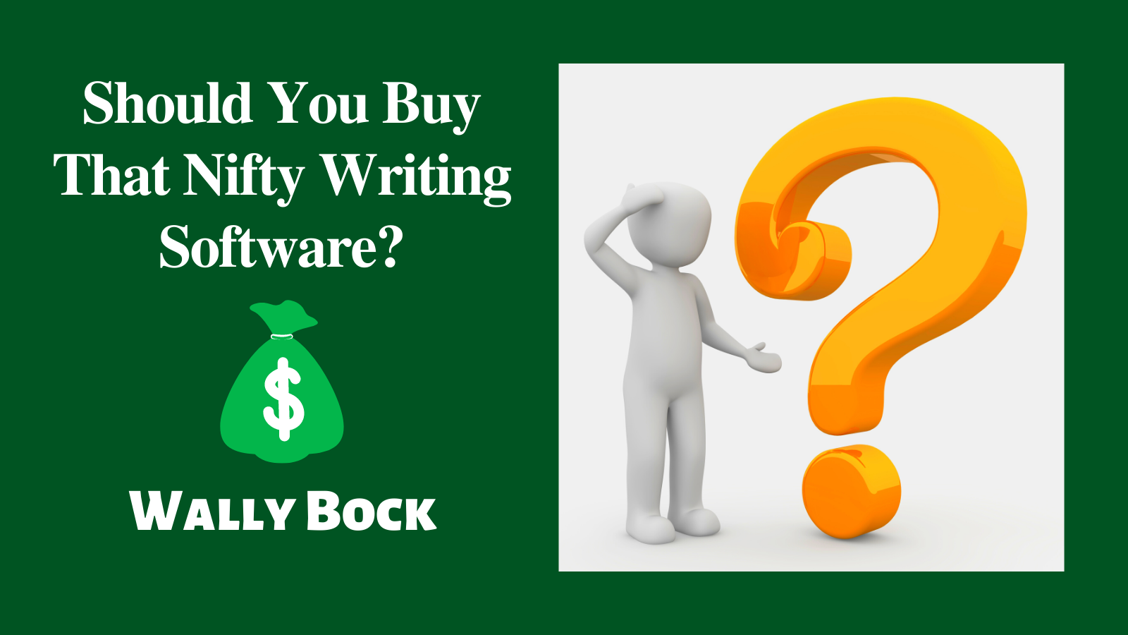 Should you buy that nifty writing software?