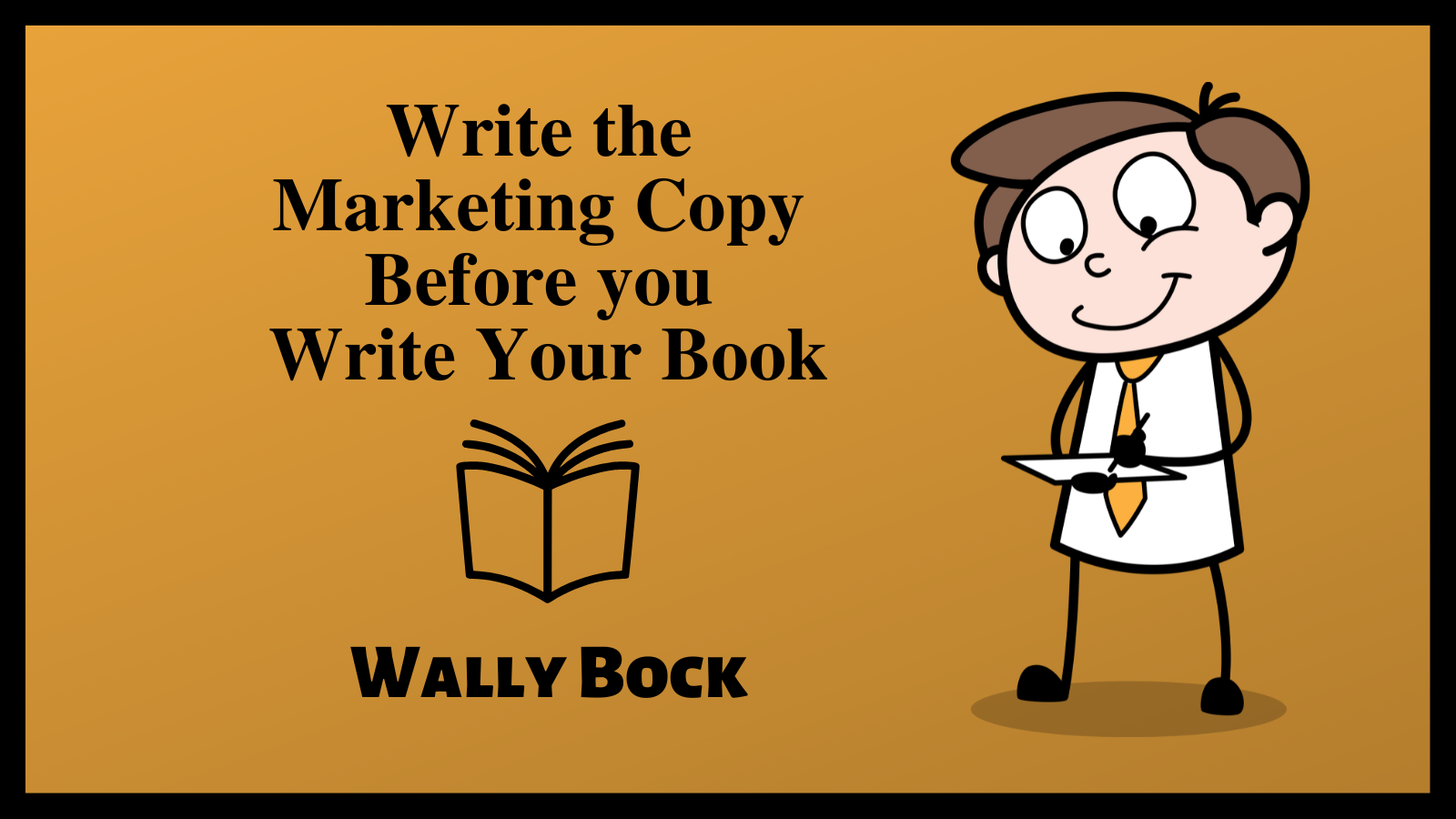 Write the marketing copy before you write your book
