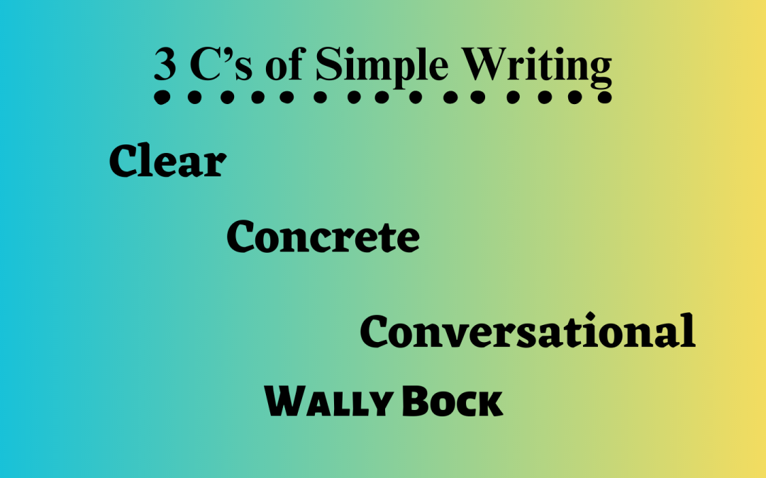 3 C’s of Simple Writing